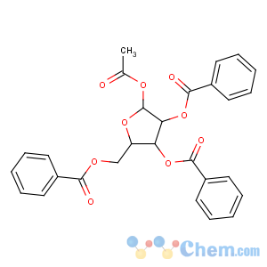 CAS No:6974-32-9 [(2R,3R,4R,5S)-5-acetyloxy-3,4-dibenzoyloxyoxolan-2-yl]methyl benzoate