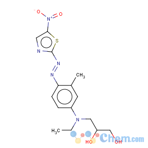 CAS No:69766-79-6 1,2-Propanediol,3-[ethyl[3-methyl-4-[2-(5-nitro-2-thiazolyl)diazenyl]phenyl]amino]-