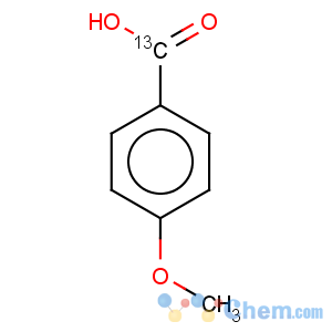 CAS No:69838-89-7 Benzoic-carboxy-13C acid, 4-methoxy- (9CI)