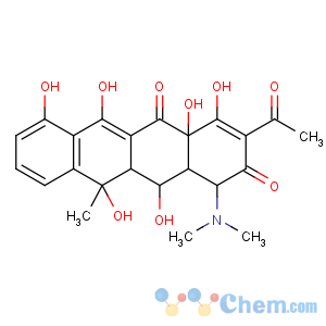 CAS No:6986-98-7 1,11(4H,5H)-Naphthacenedione,2-acetyl-4-(dimethylamino)-4a,5a,6,12a-tetrahydro-3,5,6,10,12,12a-hexahydroxy-6-methyl-,(4S,4aR,5S,5aR,6S,12aS)-