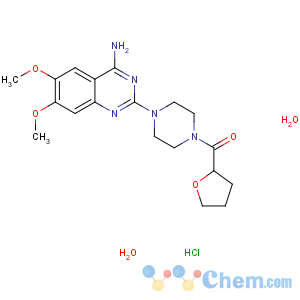 CAS No:70024-40-7 [4-(4-amino-6,<br />7-dimethoxyquinazolin-2-yl)piperazin-1-yl]-(oxolan-2-yl)methanone