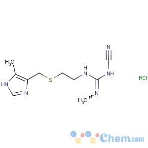CAS No:70059-30-2 1-cyano-2-methyl-3-[2-[(5-methyl-1H-imidazol-4-yl)methylsulfanyl]ethyl]<br />guanidine