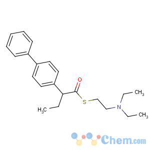 CAS No:7009-79-2 S-[2-(diethylamino)ethyl] 2-(4-phenylphenyl)butanethioate