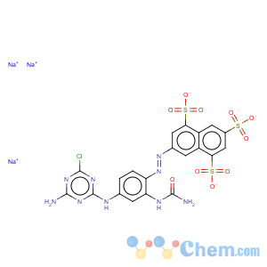 CAS No:70161-14-7 trisodium 7-[[2-[(aminocarbonyl)amino]-4-[(4-amino-6-chloro-1,3,5-triazin-2-yl)amino]phenyl]azo]naphthalene-1,3,5-trisulphonate