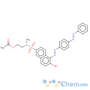 CAS No:70210-08-1 n-(2-acetoxyethyl)-6-hydroxy-n-methyl-5-[[4-(phenylazo)phenyl]azo]naphthalene-2-sulphonamide