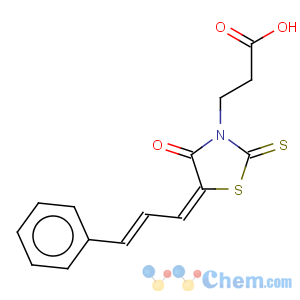 CAS No:7025-17-4 3-[4-oxo-5-(3-phenyl-allylidene)-2-thioxo-thiazolidin-3-yl]-propionic acid