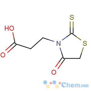 CAS No:7025-19-6 3-(4-oxo-2-sulfanylidene-1,3-thiazolidin-3-yl)propanoic acid