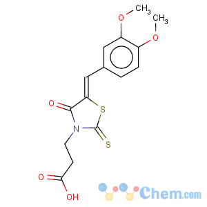 CAS No:7025-25-4 3-[(5Z)-5-(3,4-dimethoxybenzylidene)-4-oxo-2-thioxo-1,3-thiazolidin-3-yl]propanoic acid