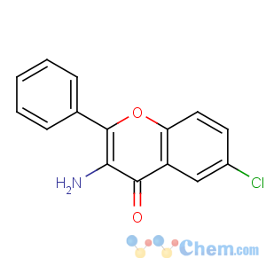 CAS No:70460-43-4 4H-1-Benzopyran-4-one,3-amino-6-chloro-2-phenyl-