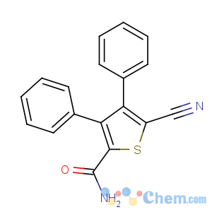 CAS No:70541-98-9 5-cyano-3,4-diphenylthiophene-2-carboxamide