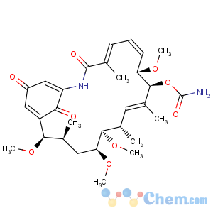 CAS No:70563-58-5 Geldanamycin,17-demethoxy-15-methoxy-11-O-methyl-, (15R)-