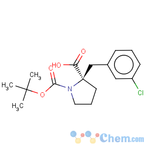 CAS No:706806-68-0 1,2-Pyrrolidinedicarboxylicacid, 2-[(3-chlorophenyl)methyl]-, 1-(1,1-dimethylethyl) ester, (2R)-