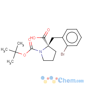 CAS No:706806-71-5 1,2-Pyrrolidinedicarboxylicacid, 2-[(2-bromophenyl)methyl]-, 1-(1,1-dimethylethyl) ester, (2R)-