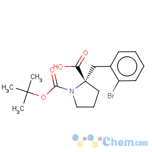 CAS No:706806-73-7 1,2-Pyrrolidinedicarboxylicacid, 2-[(2-bromophenyl)methyl]-, 1-(1,1-dimethylethyl) ester, (2S)-