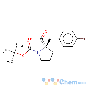 CAS No:706806-75-9 1,2-Pyrrolidinedicarboxylicacid, 2-[(4-bromophenyl)methyl]-, 1-(1,1-dimethylethyl) ester, (2R)-
