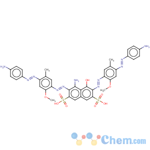 CAS No:70833-48-6 2,7-Naphthalenedisulfonicacid,4-amino-3,6-bis[2-[4-[2-(4-aminophenyl)diazenyl]-2-methoxy-5-methylphenyl]diazenyl]-5-hydroxy-