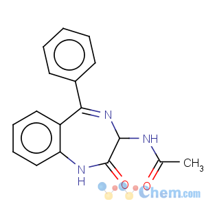 CAS No:70890-53-8 n-(2-oxo-5-phenyl-2,3-dihydro-1h-benzo[e][1,4]diazepin-3-yl)-acetamide