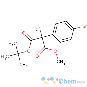 CAS No:709665-73-6 3-O-tert-butyl 1-O-methyl 2-amino-2-(4-bromophenyl)propanedioate