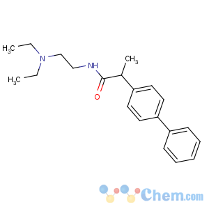 CAS No:70976-76-0 N-[2-(diethylamino)ethyl]-2-(4-phenylphenyl)propanamide
