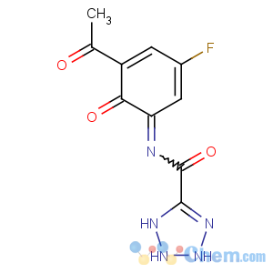 CAS No:70977-46-7 N-(5-acetyl-3-fluoro-6-oxocyclohexa-2,4-dien-1-ylidene)-2,<br />3-dihydro-1H-tetrazole-5-carboxamide