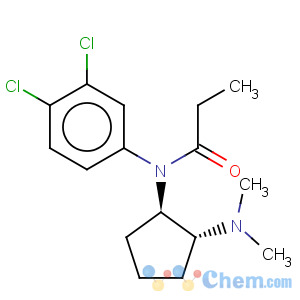 CAS No:71027-13-9 Propanamide,N-(3,4-dichlorophenyl)-N-[2-(dimethylamino)cyclopentyl]-, trans- (9CI)