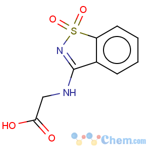 CAS No:71054-77-8 (1,1-Dioxo-1H-1lambda*6*-benzo[d]isothiazol-3-ylamino)-acetic acid