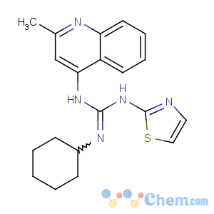 CAS No:71079-19-1 2-cyclohexyl-1-(2-methylquinolin-4-yl)-3-(1,3-thiazol-2-yl)guanidine