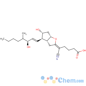 CAS No:71097-83-1 Prosta-5,13-dien-1-oicacid, 5-cyano-6,9-epoxy-11,15-dihydroxy-16-methyl-, (5E,9a,11a,13E,15S)-