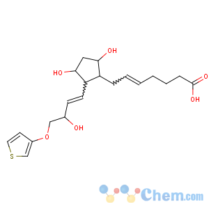 CAS No:71116-82-0 (E)-7-[3,<br />5-dihydroxy-2-[(E)-3-hydroxy-4-thiophen-3-yloxybut-1-enyl]cyclopentyl]<br />hept-5-enoic acid
