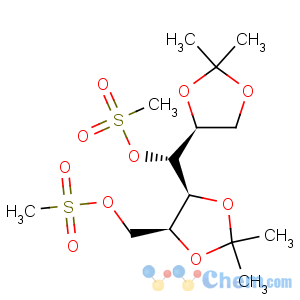CAS No:7115-24-4 methanesulfonic acid (4s,5s)-5-[(s)-((r)-2,2-dimethyl-[1,3]dioxolan-4-yl)-methanesulfonyloxy-methyl]-2,2-dimethyl-[1,3]dioxolan-4-ylmethyl ester