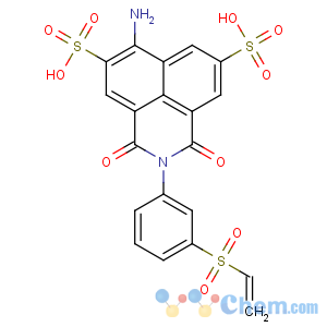 CAS No:71231-14-6 1H-Benz[de]isoquinoline-5,8-disulfonicacid, 6-amino-2-[3-(ethenylsulfonyl)phenyl]-2,3-dihydro-1,3-dioxo-, lithiumsalt (1:2)