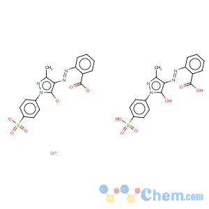 CAS No:71343-04-9 trihydrogen bis[2-[[4,5-dihydro-3-methyl-5-oxo-1-(4-sulphophenyl)-1H-pyrazol-4-yl]azo]benzoato(3-)]chromate(3-)