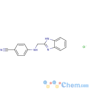 CAS No:7144-51-6 Benzonitrile, 4-[(1H-benzimidazol-2-ylmethyl)amino]-,hydrochloride (1:1)