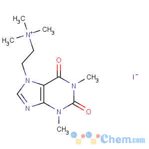 CAS No:7145-94-0 7H-Purine-7-ethanaminium,1,2,3,6-tetrahydro-N,N,N,1,3-pentamethyl-2,6-dioxo-, iodide (1:1)