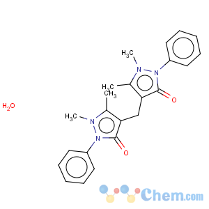 CAS No:71501-10-5 3H-Pyrazol-3-one,4,4'-methylenebis[1,2-dihydro-1,5-dimethyl-2-phenyl-, monohydrate (9CI)