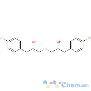 CAS No:71501-40-1 1-(4-chlorophenyl)-3-[3-(4-chlorophenyl)-2-hydroxypropyl]sulfanylpropan-<br />2-ol