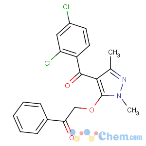 CAS No:71561-11-0 2-[4-(2,4-dichlorobenzoyl)-2,5-dimethylpyrazol-3-yl]oxy-1-phenylethanone