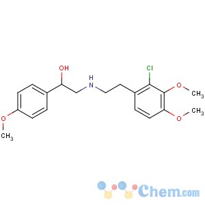 CAS No:71636-38-9 2-[2-(2-chloro-3,<br />4-dimethoxyphenyl)ethylamino]-1-(4-methoxyphenyl)ethanol