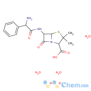 CAS No:7177-48-2 (2S,5R,6R)-6-[[(2R)-2-amino-2-phenylacetyl]amino]-3,<br />3-dimethyl-7-oxo-4-thia-1-azabicyclo[3.2.0]heptane-2-carboxylic<br />acid