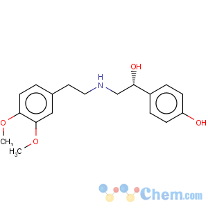 CAS No:71771-90-9 Benzenemethanol, a-[[[2-(3,4-dimethoxyphenyl)ethyl]amino]methyl]-4-hydroxy-,(aR)-