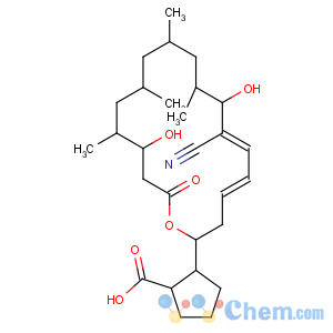 CAS No:7184-60-3 Cyclopentanecarboxylicacid,2-[(2S,4E,6Z,8R,9S,11R,13S,15S,16S)-7-cyano-8,16-dihydroxy-9,11,13,15-tetramethyl-18-oxooxacyclooctadeca-4,6-dien-2-yl]-,(1R,2R)-