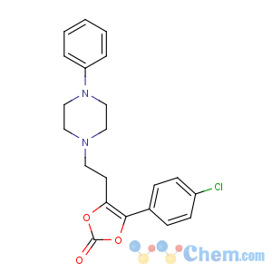 CAS No:71923-34-7 4-(4-chlorophenyl)-5-[2-(4-phenylpiperazin-1-yl)ethyl]-1,3-dioxol-2-one