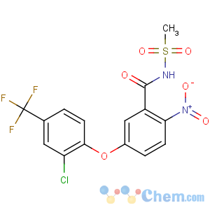 CAS No:72178-02-0 5-[2-chloro-4-(trifluoromethyl)phenoxy]-N-methylsulfonyl-2-<br />nitrobenzamide