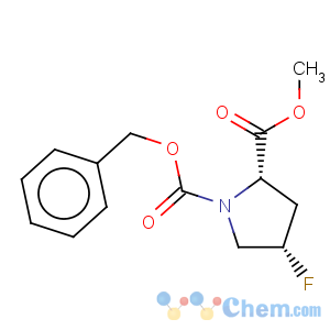 CAS No:72180-14-4 1,2-Pyrrolidinedicarboxylicacid, 4-fluoro-, 2-methyl 1-(phenylmethyl) ester, (2S,4S)-
