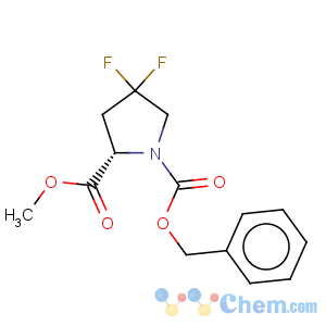 CAS No:72180-26-8 1,2-Pyrrolidinedicarboxylicacid, 4,4-difluoro-, 2-methyl 1-(phenylmethyl) ester,(2S)-