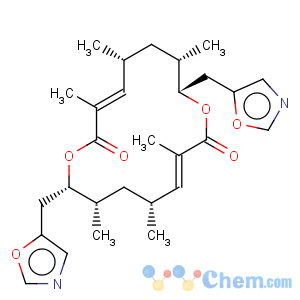 CAS No:72263-05-9 1,9-Dioxacyclohexadeca-3,11-diene-2,10-dione,3,5,7,11,13,15-hexamethyl-8,16-bis(5-oxazolylmethyl)-,(3E,5R,7S,8S,11E,13R,15S,16S)-