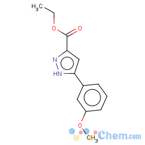 CAS No:723339-63-7 1H-Pyrazole-3-carboxylicacid, 5-(3-methoxyphenyl)-, ethyl ester