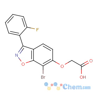 CAS No:72481-99-3 2-[[7-bromo-3-(2-fluorophenyl)-1,2-benzoxazol-6-yl]oxy]acetic acid