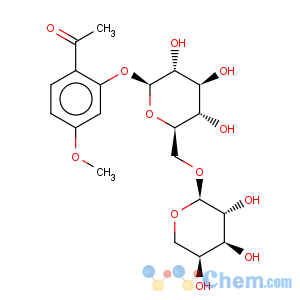 CAS No:72520-92-4 2-acetyl-5-methoxyphenyl 6-O-alpha-L-arabinopyranosyl-beta-D-glucopyranoside