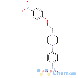 CAS No:72554-41-7 1-[2-(4-nitrophenoxy)ethyl]-4-(4-nitrophenyl)piperazine